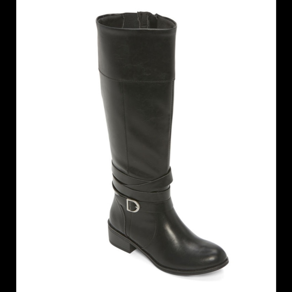 St. John's Bay Womens Douglas Riding Boots Block Heel